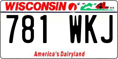 WI license plate 781WKJ
