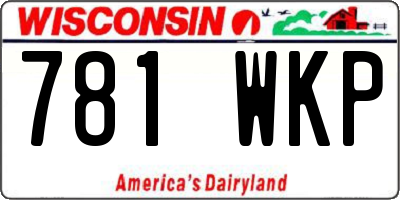 WI license plate 781WKP