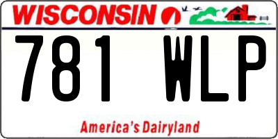 WI license plate 781WLP