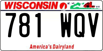 WI license plate 781WQV