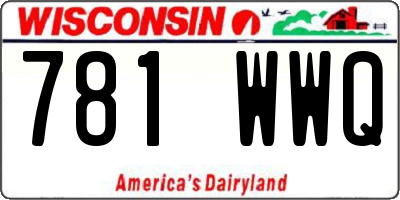 WI license plate 781WWQ