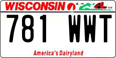 WI license plate 781WWT
