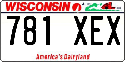 WI license plate 781XEX