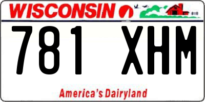 WI license plate 781XHM
