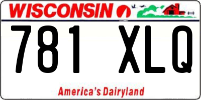 WI license plate 781XLQ