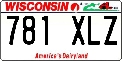 WI license plate 781XLZ