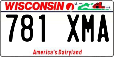 WI license plate 781XMA