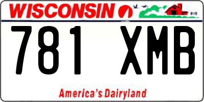 WI license plate 781XMB