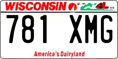 WI license plate 781XMG