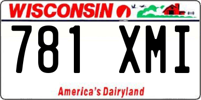 WI license plate 781XMI