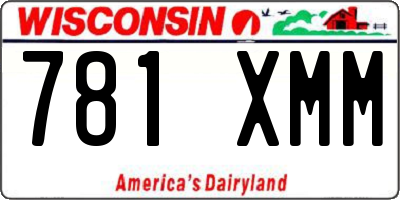 WI license plate 781XMM