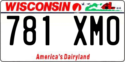 WI license plate 781XMO