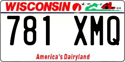WI license plate 781XMQ