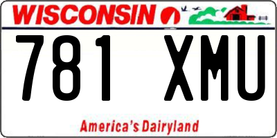 WI license plate 781XMU