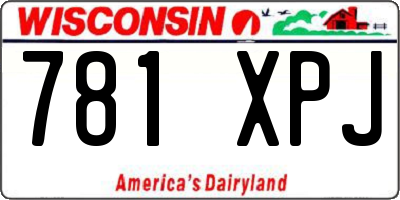 WI license plate 781XPJ
