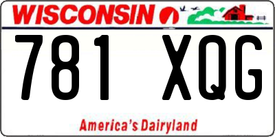 WI license plate 781XQG