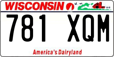 WI license plate 781XQM