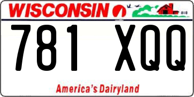 WI license plate 781XQQ
