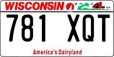 WI license plate 781XQT