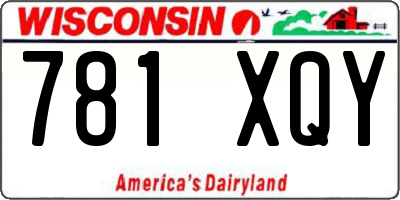 WI license plate 781XQY