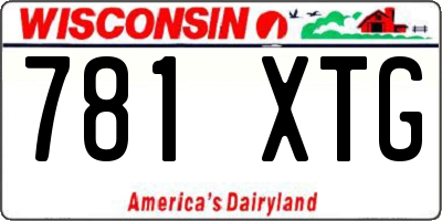 WI license plate 781XTG