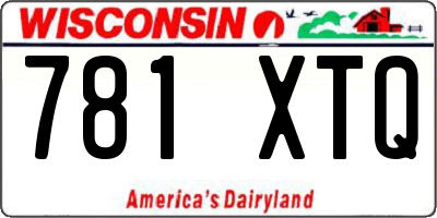 WI license plate 781XTQ