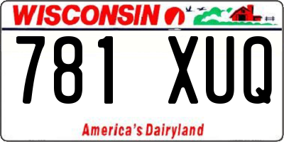 WI license plate 781XUQ