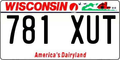WI license plate 781XUT