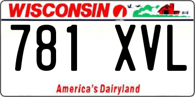 WI license plate 781XVL