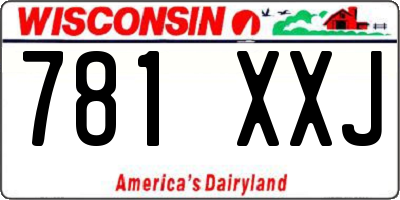 WI license plate 781XXJ