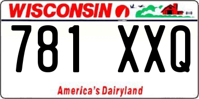 WI license plate 781XXQ