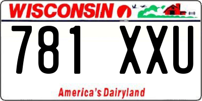 WI license plate 781XXU