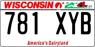 WI license plate 781XYB
