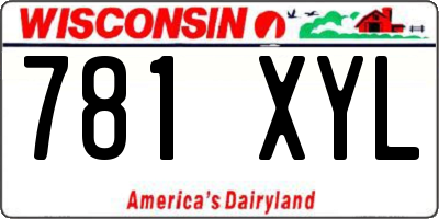 WI license plate 781XYL