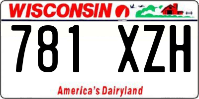 WI license plate 781XZH