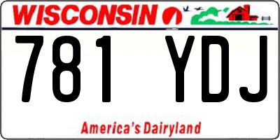 WI license plate 781YDJ