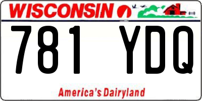 WI license plate 781YDQ