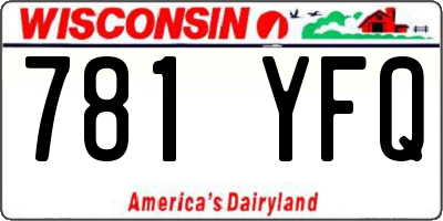 WI license plate 781YFQ