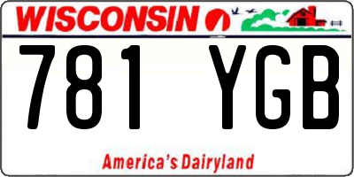 WI license plate 781YGB
