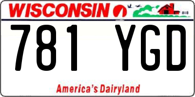 WI license plate 781YGD