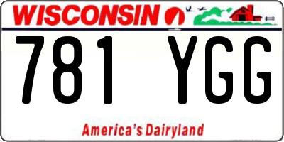 WI license plate 781YGG