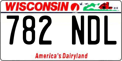 WI license plate 782NDL