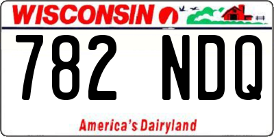 WI license plate 782NDQ