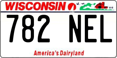 WI license plate 782NEL