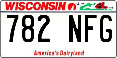 WI license plate 782NFG