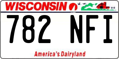 WI license plate 782NFI