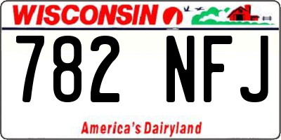 WI license plate 782NFJ