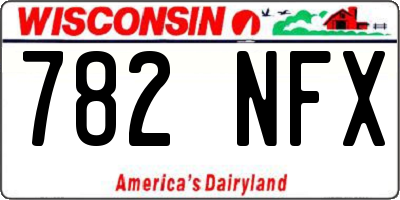 WI license plate 782NFX