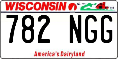 WI license plate 782NGG