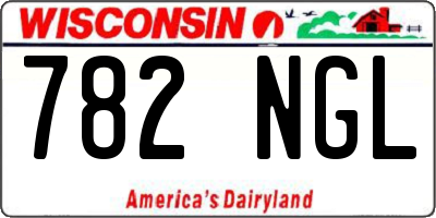 WI license plate 782NGL